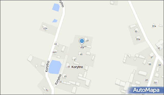 Korytno, Korytno, 46a, mapa Korytno