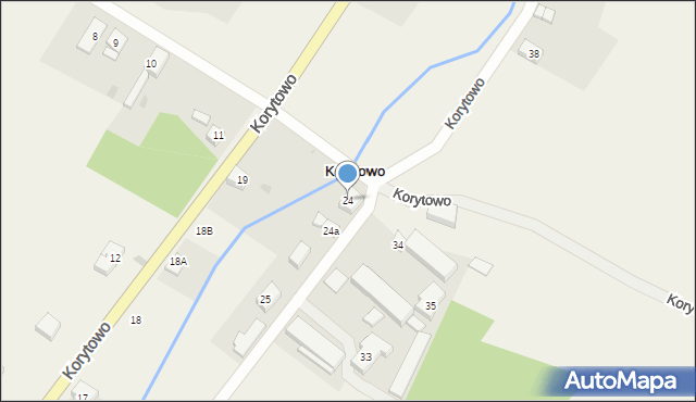 Korytowo, Korytowo, 24, mapa Korytowo