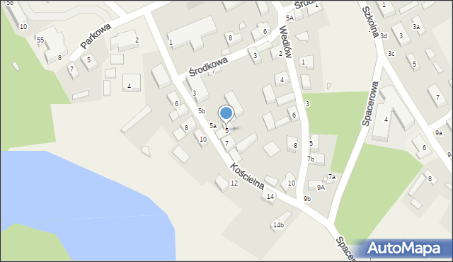 Korytowo, Kościelna, 5, mapa Korytowo