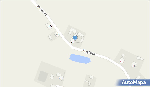 Korytowo, Korytowo, 14a, mapa Korytowo