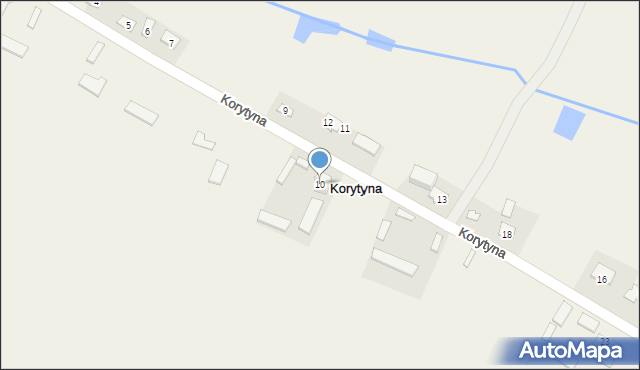 Korytyna, Korytyna, 10, mapa Korytyna