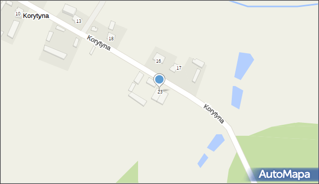 Korytyna, Korytyna, 23, mapa Korytyna