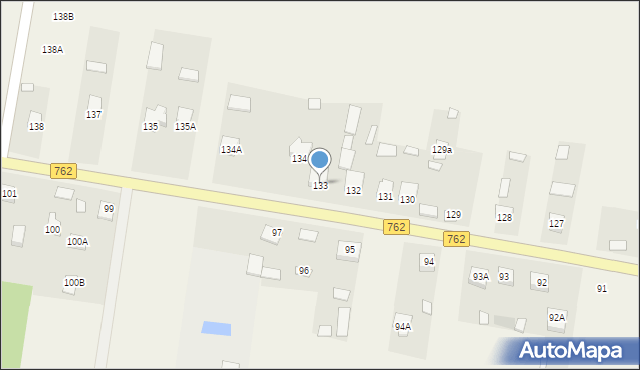 Korzecko, Korzecko, 133, mapa Korzecko