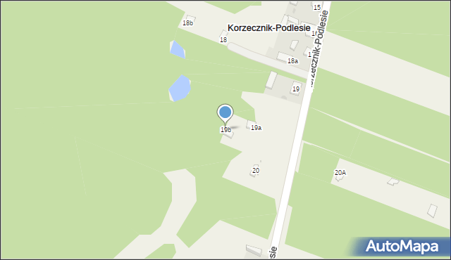 Korzecznik-Podlesie, Korzecznik-Podlesie, 19b, mapa Korzecznik-Podlesie