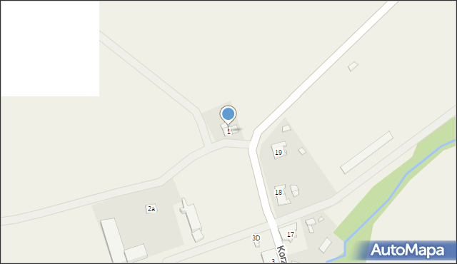 Korzekwice, Korzekwice, 1, mapa Korzekwice