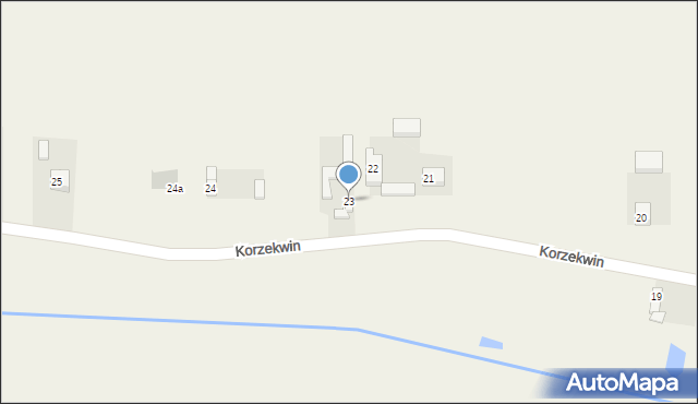 Korzekwin, Korzekwin, 23, mapa Korzekwin