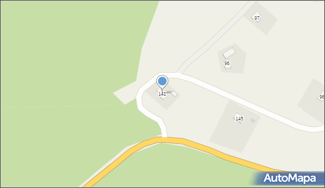 Korzeniec, Korzeniec, 141, mapa Korzeniec