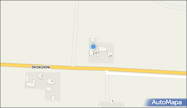 Korzeniów, Korzeniów, 1, mapa Korzeniów