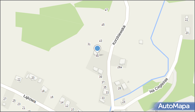 Korzkiew, Korzkiewska, 41, mapa Korzkiew