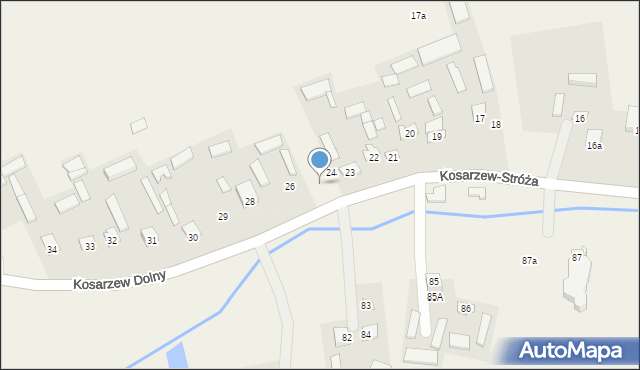 Kosarzew Dolny, Kosarzew Dolny, 25, mapa Kosarzew Dolny