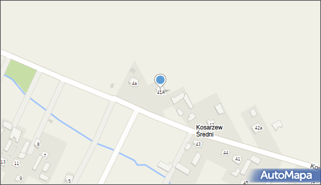 Kosarzew Dolny, Kosarzew Dolny, 41A, mapa Kosarzew Dolny