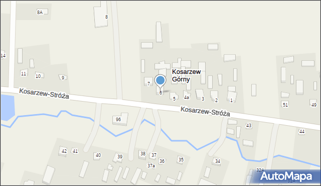 Kosarzew Dolny, Kosarzew Dolny, 6, mapa Kosarzew Dolny
