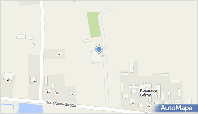 Kosarzew Dolny, Kosarzew Dolny, 8, mapa Kosarzew Dolny