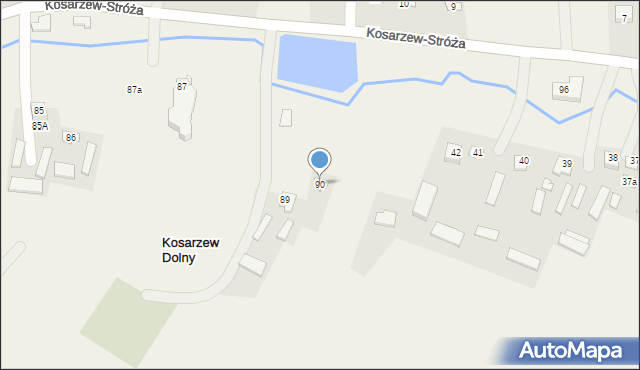 Kosarzew Dolny, Kosarzew Dolny, 90, mapa Kosarzew Dolny