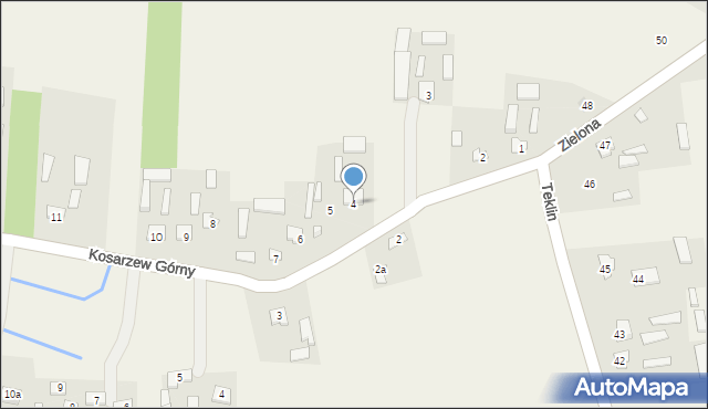 Kosarzew Górny, Kosarzew Górny, 4, mapa Kosarzew Górny
