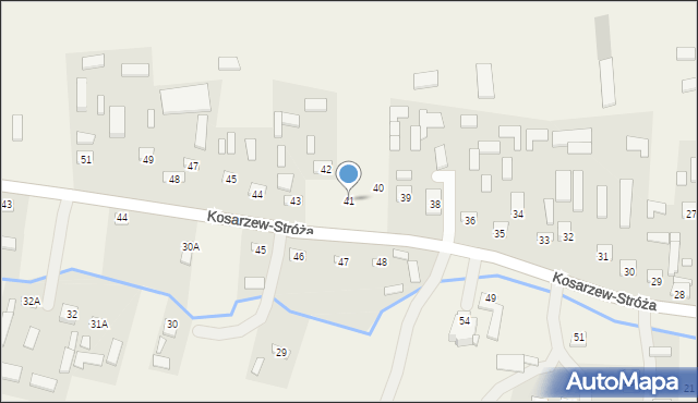 Kosarzew Górny, Kosarzew Górny, 41, mapa Kosarzew Górny