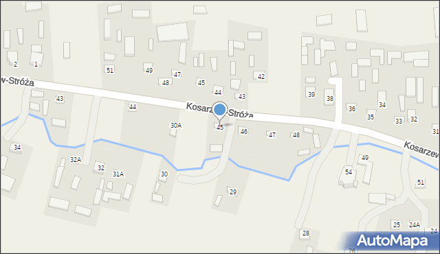 Kosarzew-Stróża, Kosarzew-Stróża, 45, mapa Kosarzew-Stróża