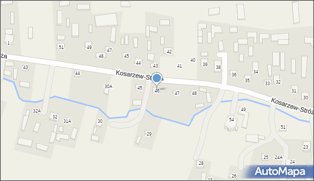 Kosarzew-Stróża, Kosarzew-Stróża, 46, mapa Kosarzew-Stróża