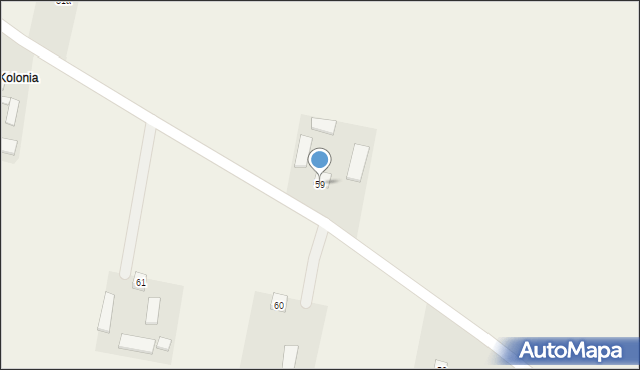 Kosarzew-Stróża, Kosarzew-Stróża, 59, mapa Kosarzew-Stróża