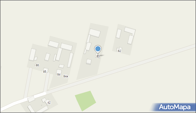 Kosarzew-Stróża, Kosarzew-Stróża, 83, mapa Kosarzew-Stróża