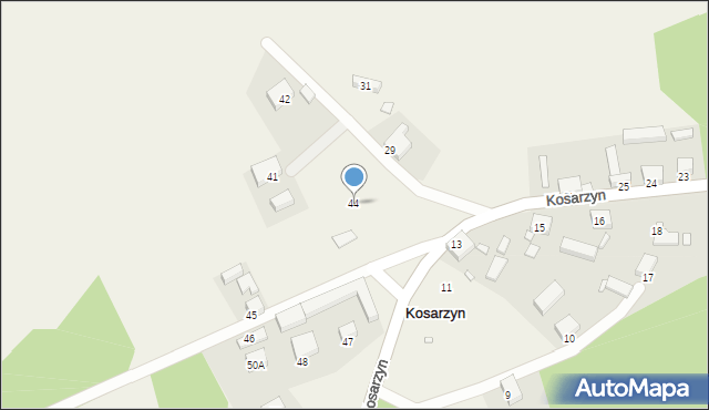 Kosarzyn, Kosarzyn, 44, mapa Kosarzyn