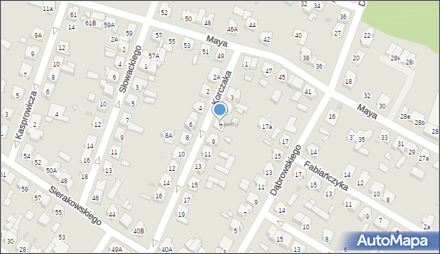 Kościan, Korczaka Janusza, 7, mapa Kościan