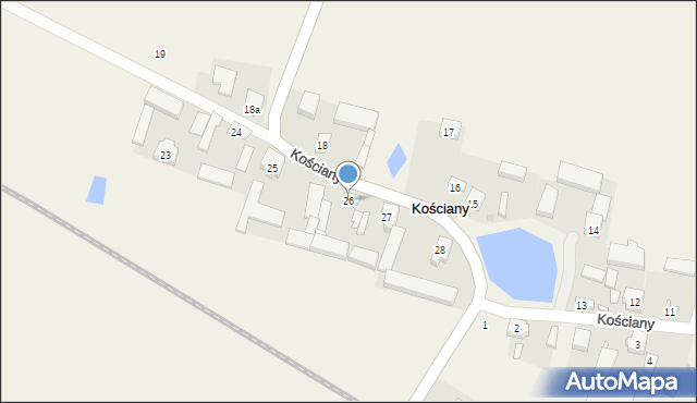 Kościany, Kościany, 26, mapa Kościany