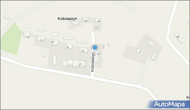 Kościaszyn, Kościaszyn, 6, mapa Kościaszyn