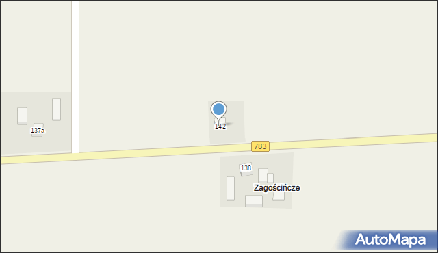 Kościejów, Kościejów, 142, mapa Kościejów