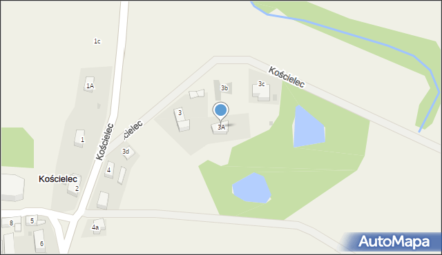 Kościelec, Kościelec, 3A, mapa Kościelec