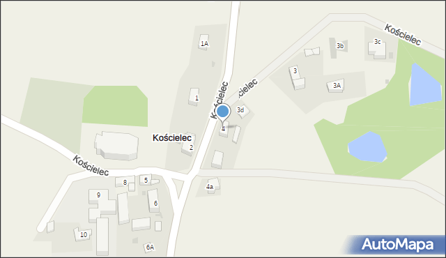 Kościelec, Kościelec, 4, mapa Kościelec