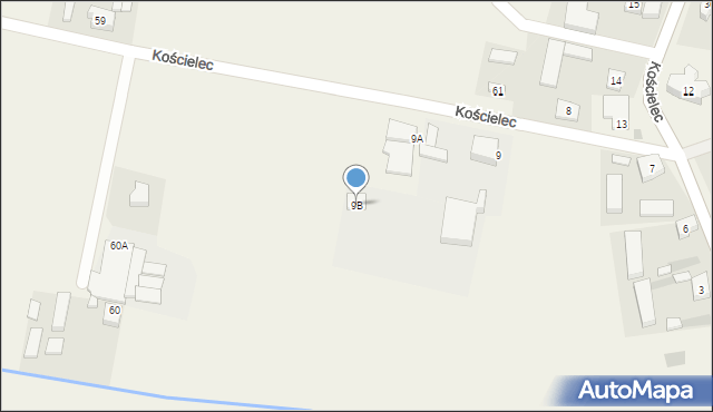 Kościelec, Kościelec, 9B, mapa Kościelec