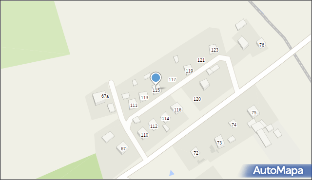 Kościelec, Kościelec, 115, mapa Kościelec