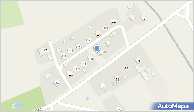 Kościelec, Kościelec, 118, mapa Kościelec