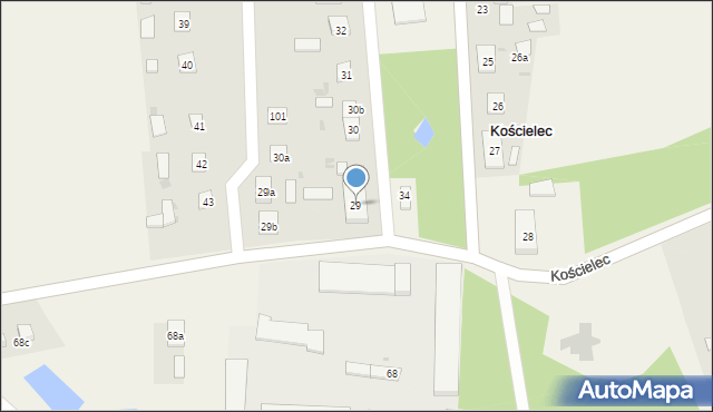 Kościelec, Kościelec, 29, mapa Kościelec