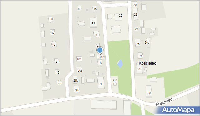 Kościelec, Kościelec, 30/1, mapa Kościelec