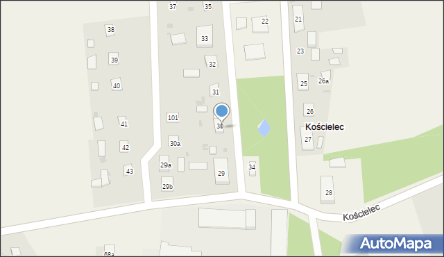 Kościelec, Kościelec, 30c, mapa Kościelec
