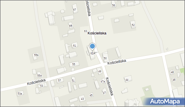 Kościeliska, Kościeliska, 61A, mapa Kościeliska