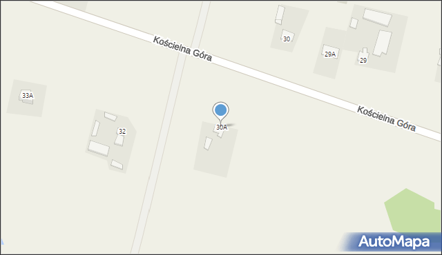 Kościelna Góra, Kościelna Góra, 30A, mapa Kościelna Góra