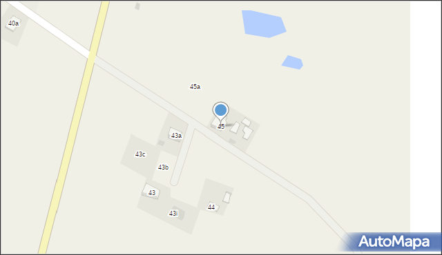 Kościelna Wieś, Kościelna Wieś, 45, mapa Kościelna Wieś