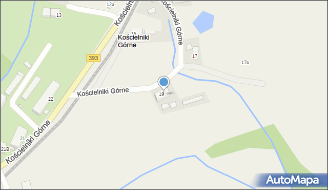 Kościelniki Górne, Kościelniki Górne, 19A, mapa Kościelniki Górne