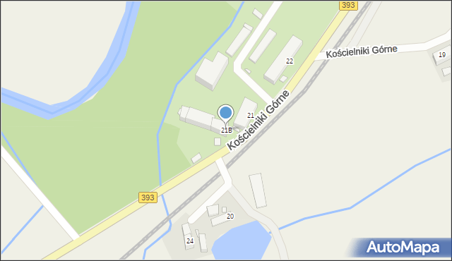 Kościelniki Górne, Kościelniki Górne, 21B, mapa Kościelniki Górne