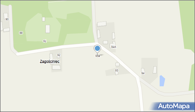 Kościeniewicze, Kościeniewicze, 93a, mapa Kościeniewicze