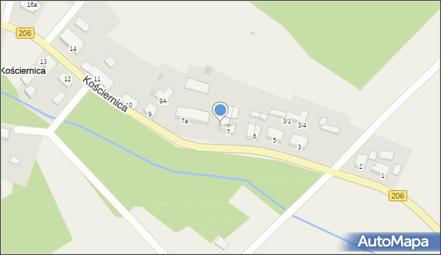 Kościernica, Kościernica, 7/2, mapa Kościernica