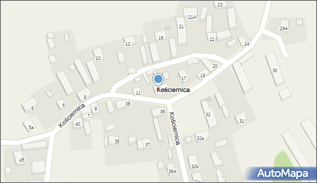 Kościernica, Kościernica, 14, mapa Kościernica