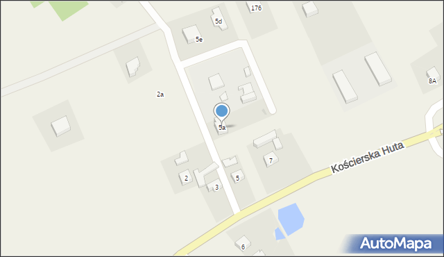 Kościerska Huta, Kościerska Huta, 5a, mapa Kościerska Huta