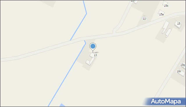 Kościerzyce, Kościerzyce, 13a, mapa Kościerzyce