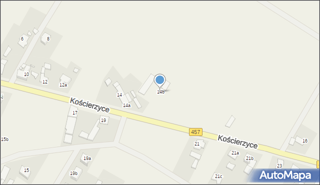 Kościerzyce, Kościerzyce, 14b, mapa Kościerzyce