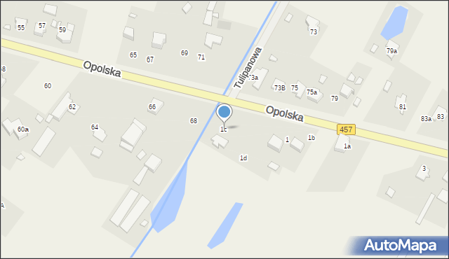 Kościerzyce, Kościerzyce, 1c, mapa Kościerzyce