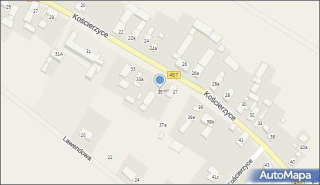 Kościerzyce, Kościerzyce, 35, mapa Kościerzyce